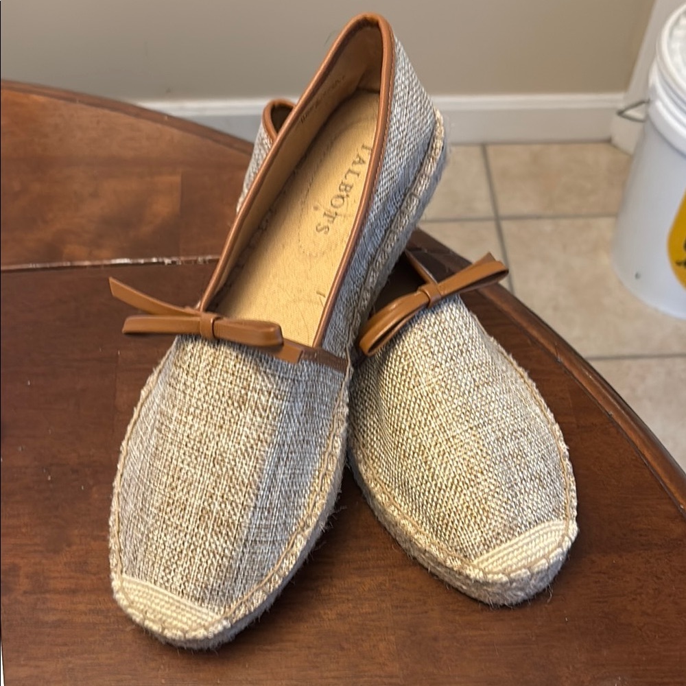Talbots Beige Espadrille Flats